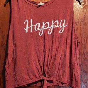 Happy crop top